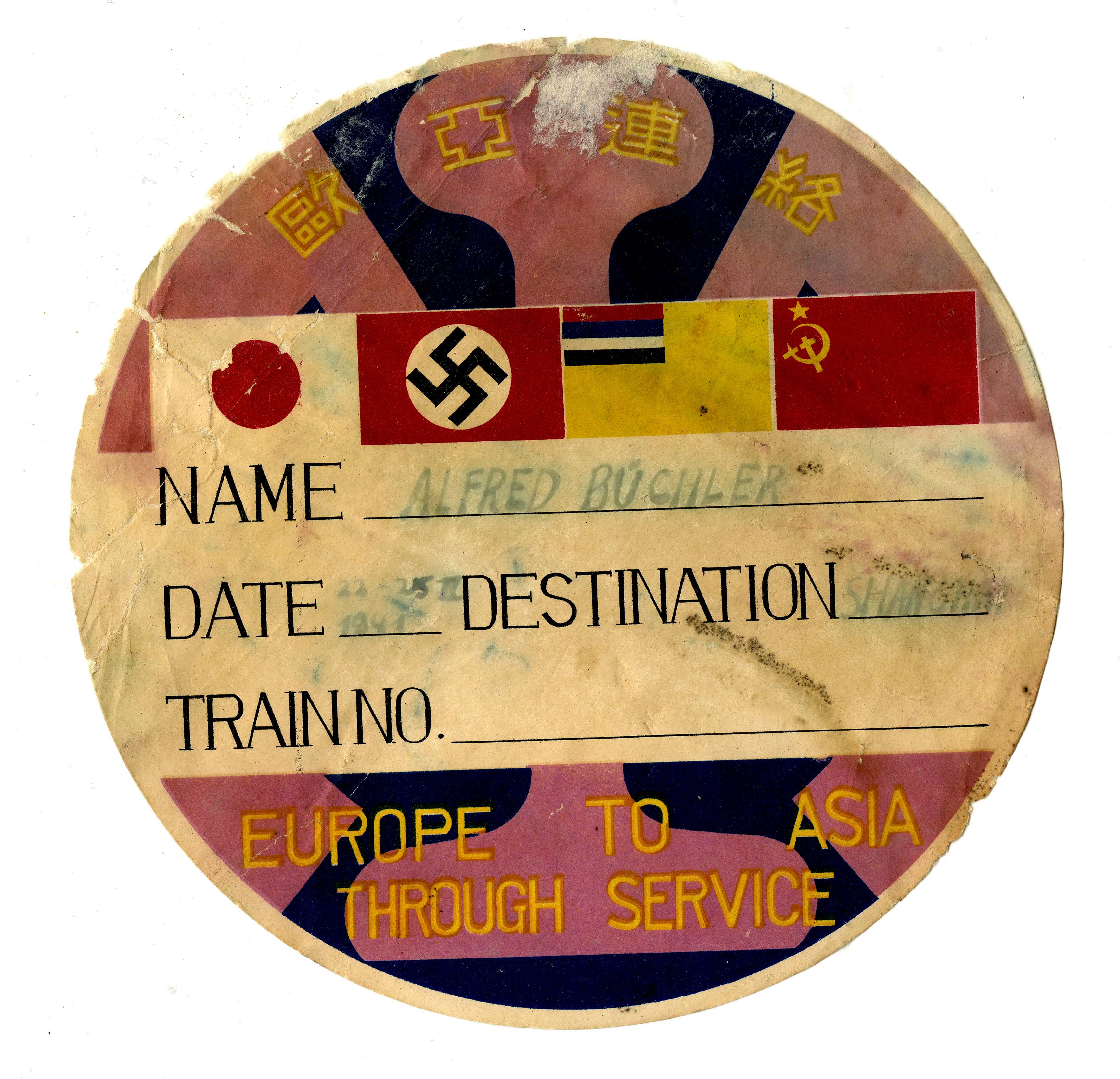 Alfred Buchler Railroad label