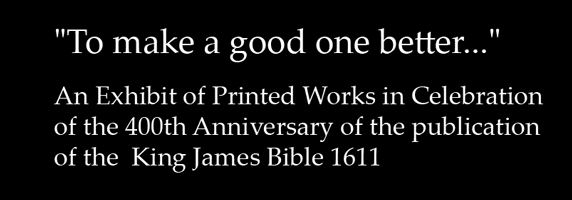 King James Bible Exhibit
